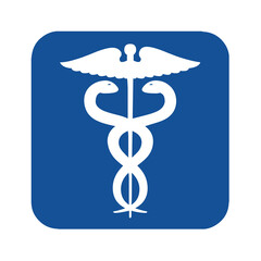 Wall Mural - Caduceus medical symbol