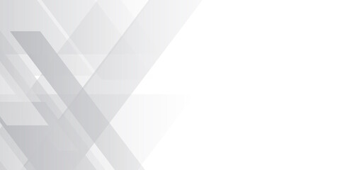 Wall Mural - white abstract presentation background. grey white abstract background geometry shine and layer elem