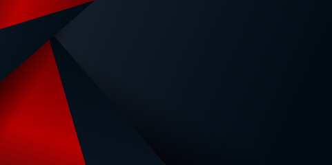 White, red and black abstract background banner. 
