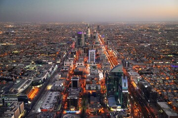 Wall Mural - Riyadh Skyline Night View