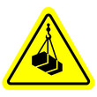 Warning Overhead load sign. ESP10