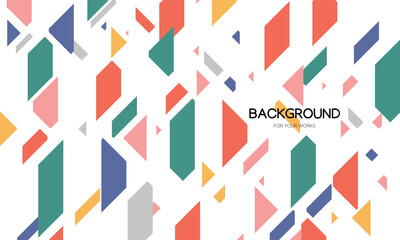 Aufkleber - Abstract background with geometric shape. Trendy minimal design concept. For use in all types of design work. Vector illustration.