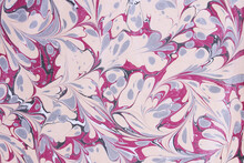 Traditional Turkish Marbled Paper Artwork Background

