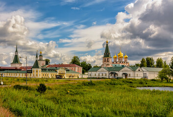 Assumption Cathedral. Valdai Iversky Bogoroditsky Svyatoozersky Monastery is an Orthodox monastery .