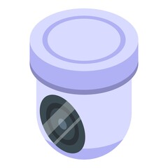 Poster - Indoor security camera icon. Isometric of indoor security camera vector icon for web design isolated on white background