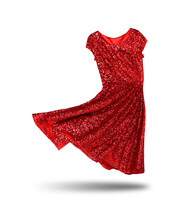 Red Dress Isolated On White