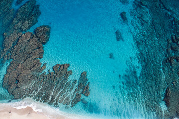 Wall Mural - Cristal clear blue waters around Reunion island 