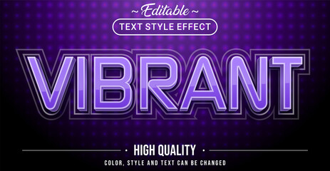 Poster - Editable text style effect - Vibrant theme style.