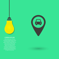 Wall Mural - Navigation vector icon , lorem ipsum Flat design