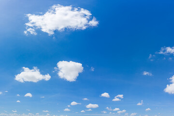 Blue sky and clouds with daylight natural background.