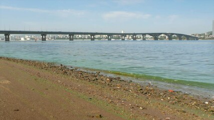 Wall Mural - View of the bridge across the Volga between Saratov and Engels