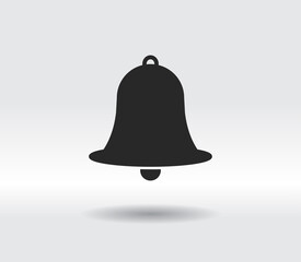 Wall Mural - Bell icon, vector illustration. Flat design style