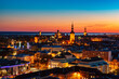 Tallinn view at sunset