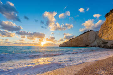 Wall Mural - Porto Katsii beach on the island of Lefkas