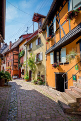 Poster - Dans le village de Eguisheim