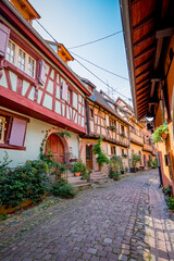 Poster - Dans le village de Eguisheim