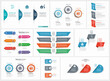 Colorful infographics collection, can be used for workflow layout, diagram, number options, web design. Vector Eps 10