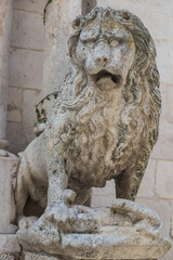 Italian stone lion.