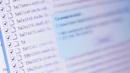 Scanning files on the computer
