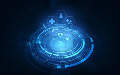 Poster - medical technology innovation concept background