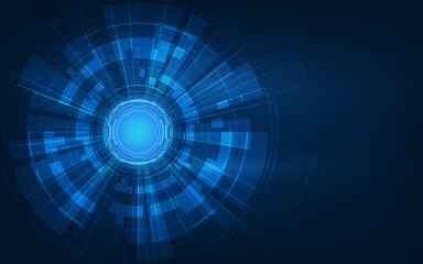 Poster - Abstract futuristic circuit board, Illustration high computer digital technology concept, Vector background.