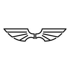 Poster - business wings icon. outline business wings vector icon for web design isolated on white background