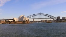 Sydney, Australia, 12 Sep 2020: Side View Of Sydney Opera House And Bridge.
