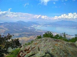 Chapala en las alturas. Un paisaje de recompenza después de un arduo esfuerzo en equipo.