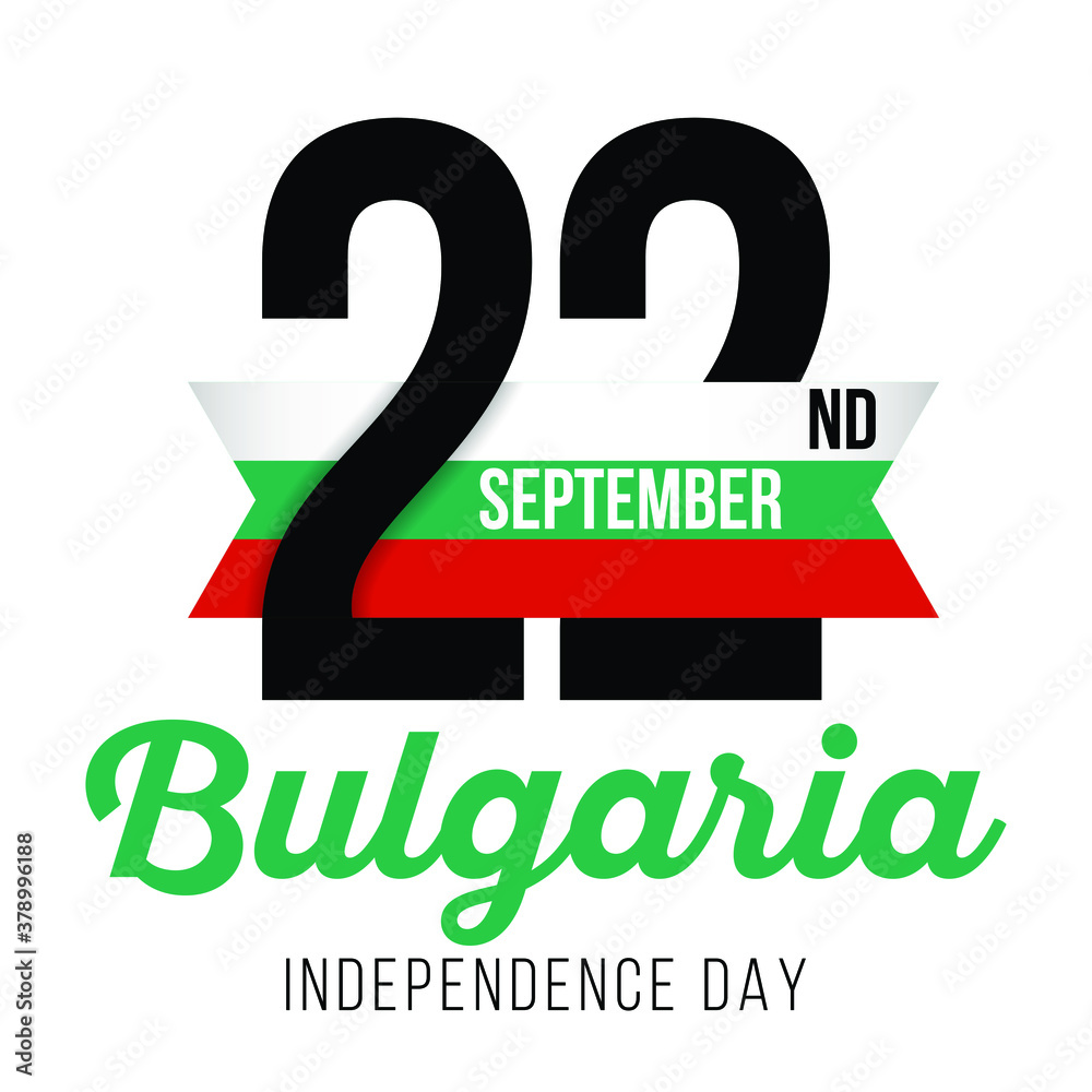 Congratulatory design for September 22, Independence Day of Bulgaria ...