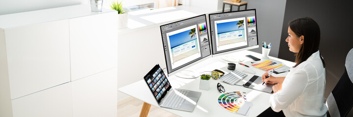 Poster - Graphic Designer Artist Working