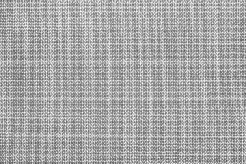 Poster - Gray material texture checkered light gray textured fabric background close-up