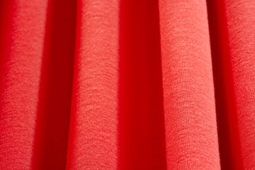 Poster - Abstract background of Red. Abstract texture of fabric or textile material of red color.
