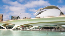 Architectural Buildings In The City Of Arts And Sciences In Valencia (Spain)