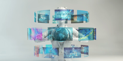 Wall Mural - Cyber Interface