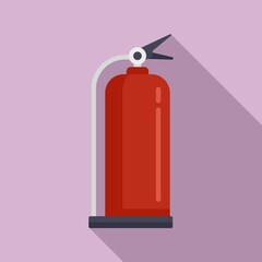 Poster - Fire extinguisher protection icon. Flat illustration of fire extinguisher protection vector icon for web design