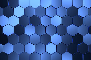 Wall Mural - abstract background of hexagon. 3d rendering.