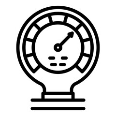 Poster - Manometer energy icon. Outline manometer energy vector icon for web design isolated on white background