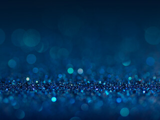 Wall Mural - defocused abstract blue lights background . bokeh lights. concept.