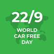 © iniaz - Design for world car free day awareness event. 22 September