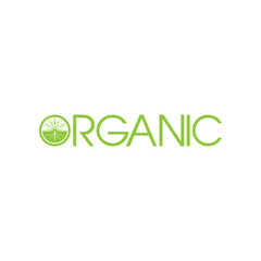 Canvas Print - ORGANIC plantation logo design vectyor