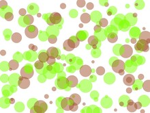 Abstract Brown Green Circles Illustration Background