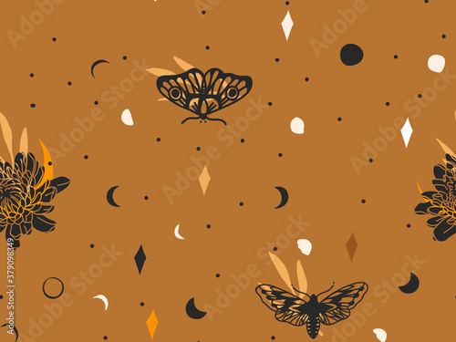 Cuadros en Lienzo Hand drawn vector abstract flat stock graphic icon illustration sketch seamless