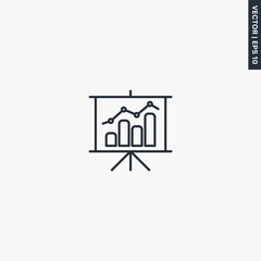Poster - Diagram, graphic, linear style sign for mobile concept and web design