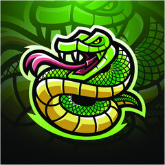 Sticker - Viper snake mascot logo 