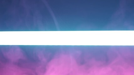 Wall Mural - Colorful smoke and neon line for text