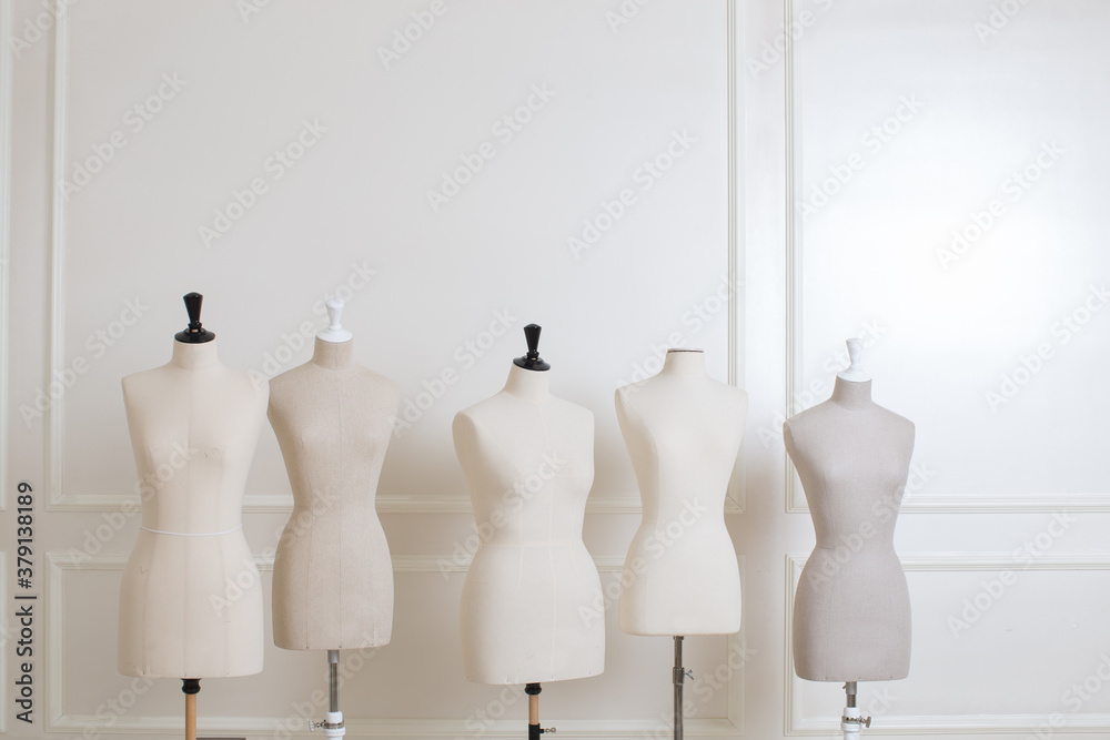 Professional mannequin for sewing atelier - obrazy, fototapety, plakaty 