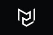 Minimal Innovative Initial MZ logo and ZM logo. Letter MZ ZM M Z creative elegant Monogram. Premium Business logo icon. White color on black background
