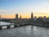 Fototapeta Big Ben - Palace of Westminster at the river thames
