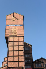 Poster - industrie industriel usine charbonnage mine Blegny 