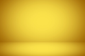 Wall Mural - luxury empty gold studio gradient used for display your product and background